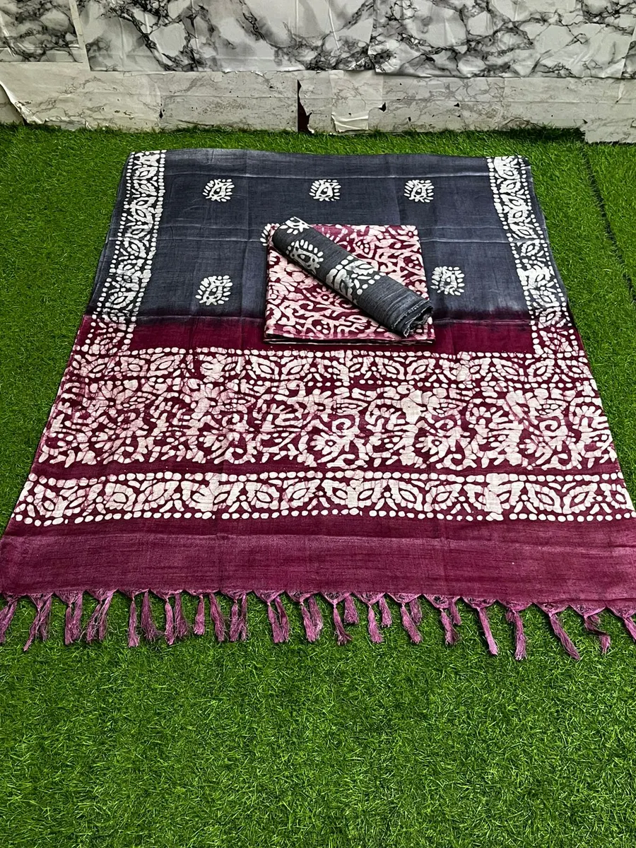 Timeless Dupion Silk Batik Elegance